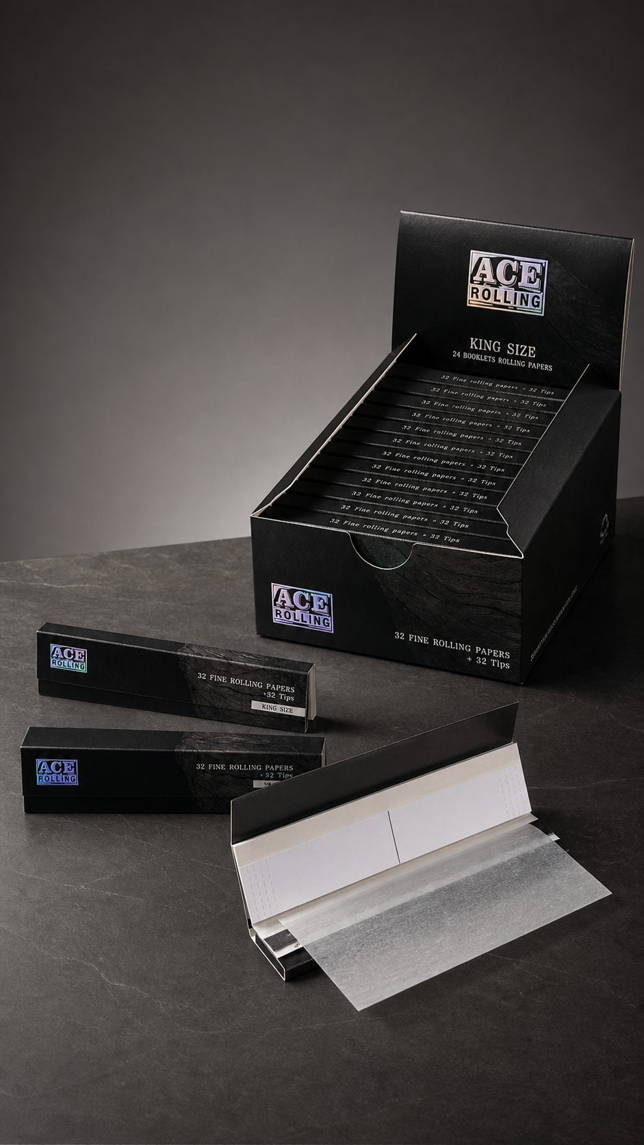 OEM custom rolling paper booklet display box