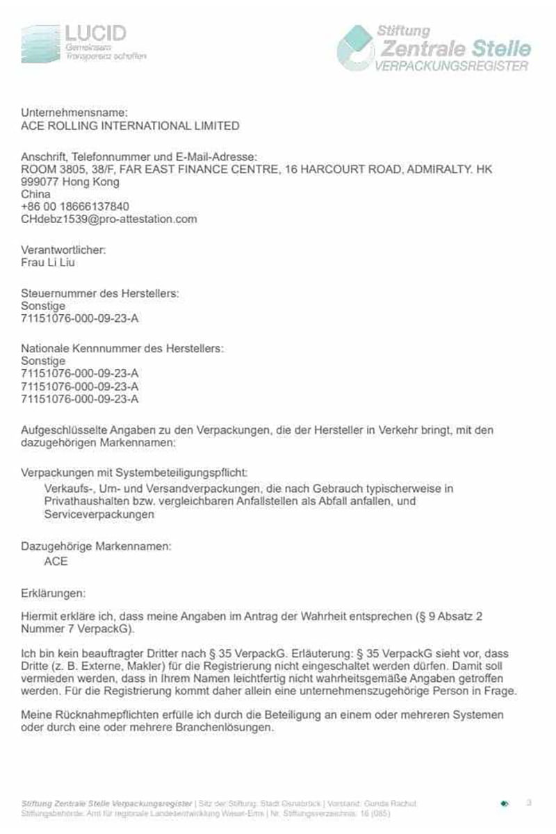German Packaging Act