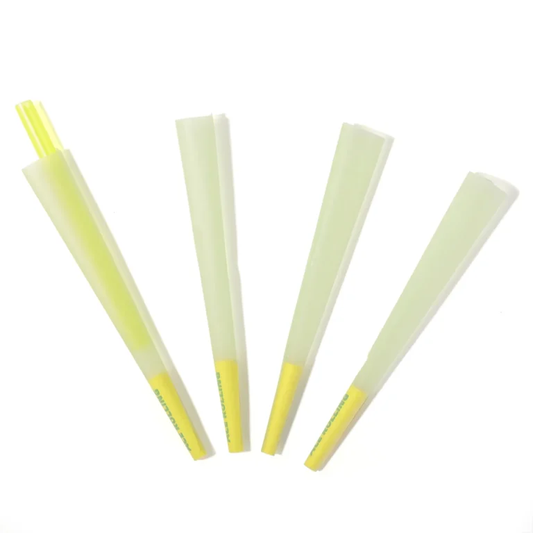 Light Green Pre-Rolled Cones with Filter Tips