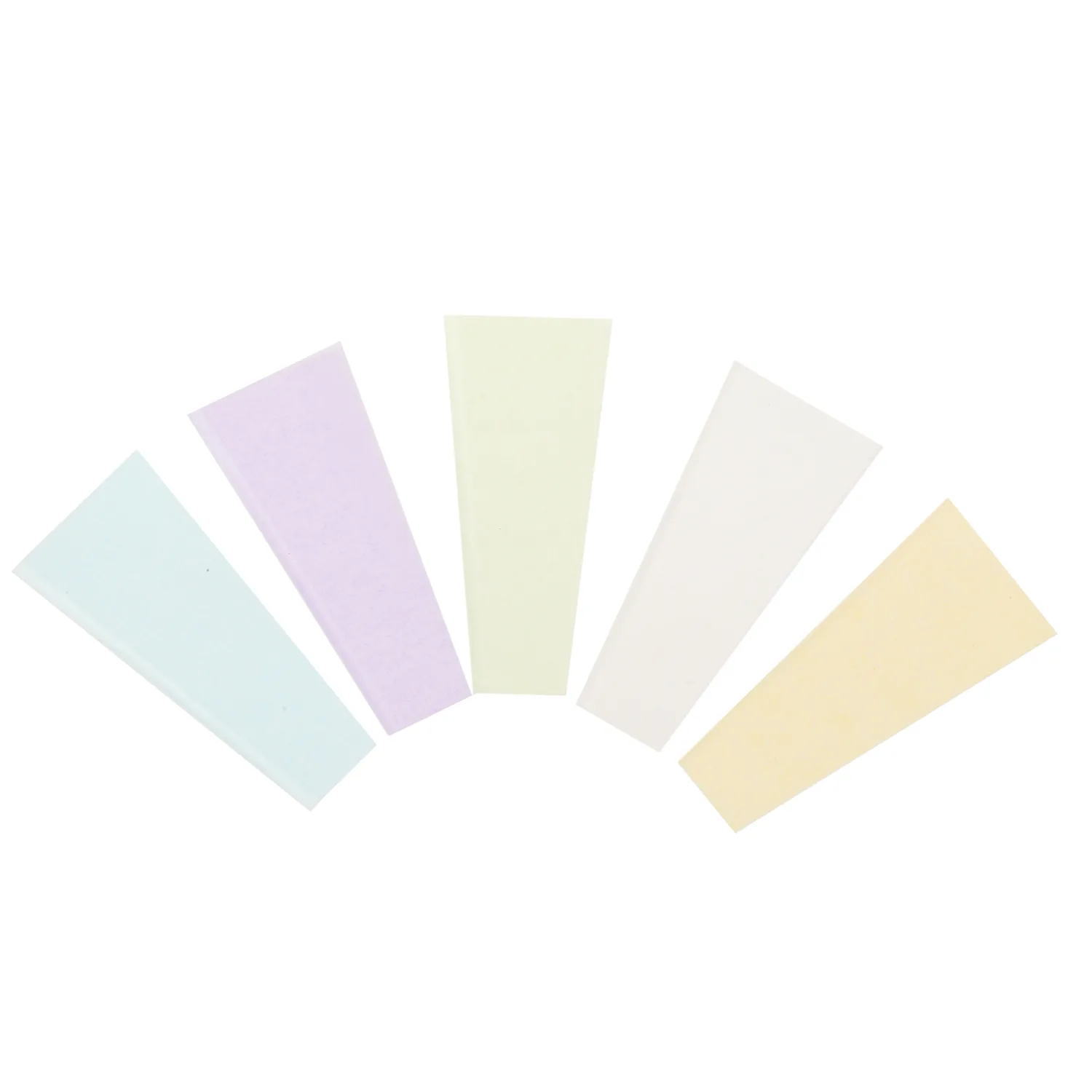 Pastel rolling paper material swatches arranged by color