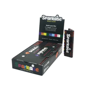 Sparkase Colored Hemp Rolling Papers wholesale product and packaging