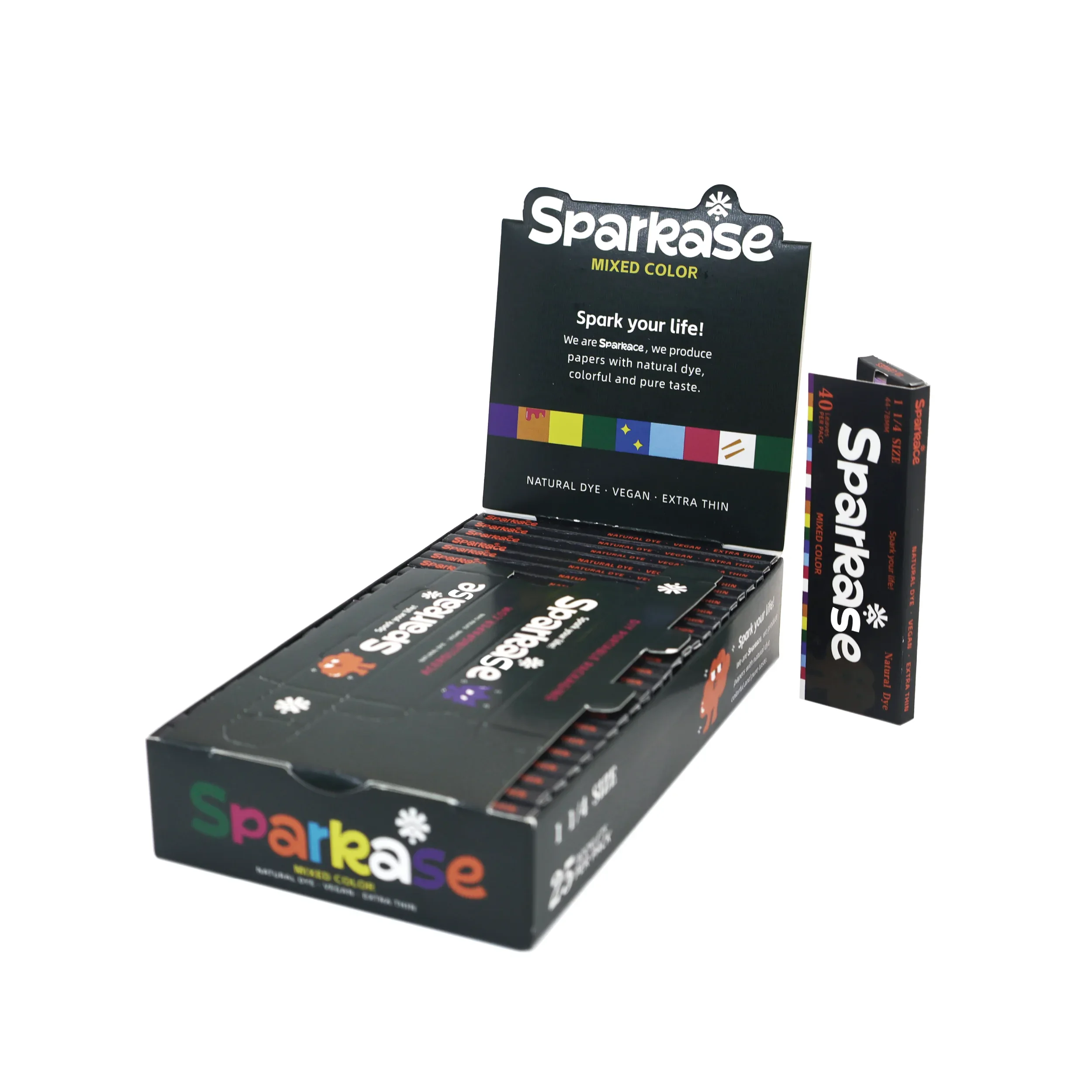 Sparkase Colored Hemp Rolling Papers