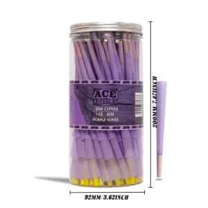 Ace Rolling 44*108mm Green Wood Pulp Pre-Rolled Cone wholesale product and packaging