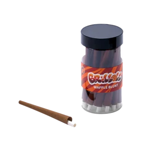 Brilloll Standard Waffle Blunt Wrap Jar wholesale product and packaging