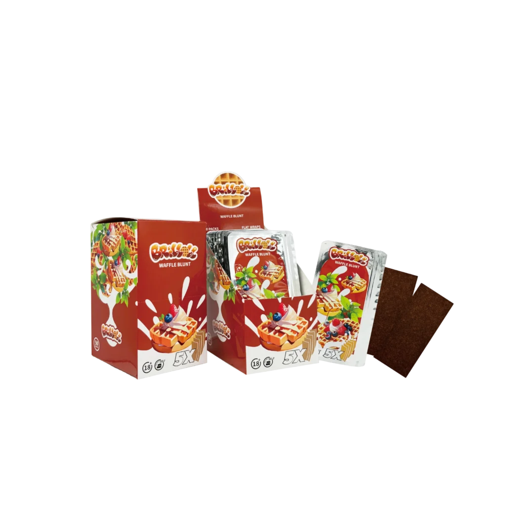Brilloll Standard Waffle Blunt Wrap Booklets wholesale product and packaging