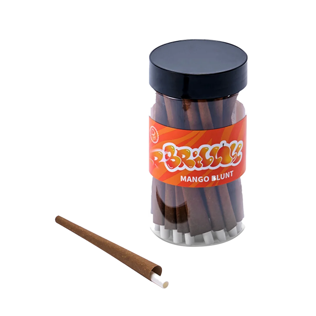 Brilloll Standard Mango Blunt Wrap Jar wholesale product and packaging