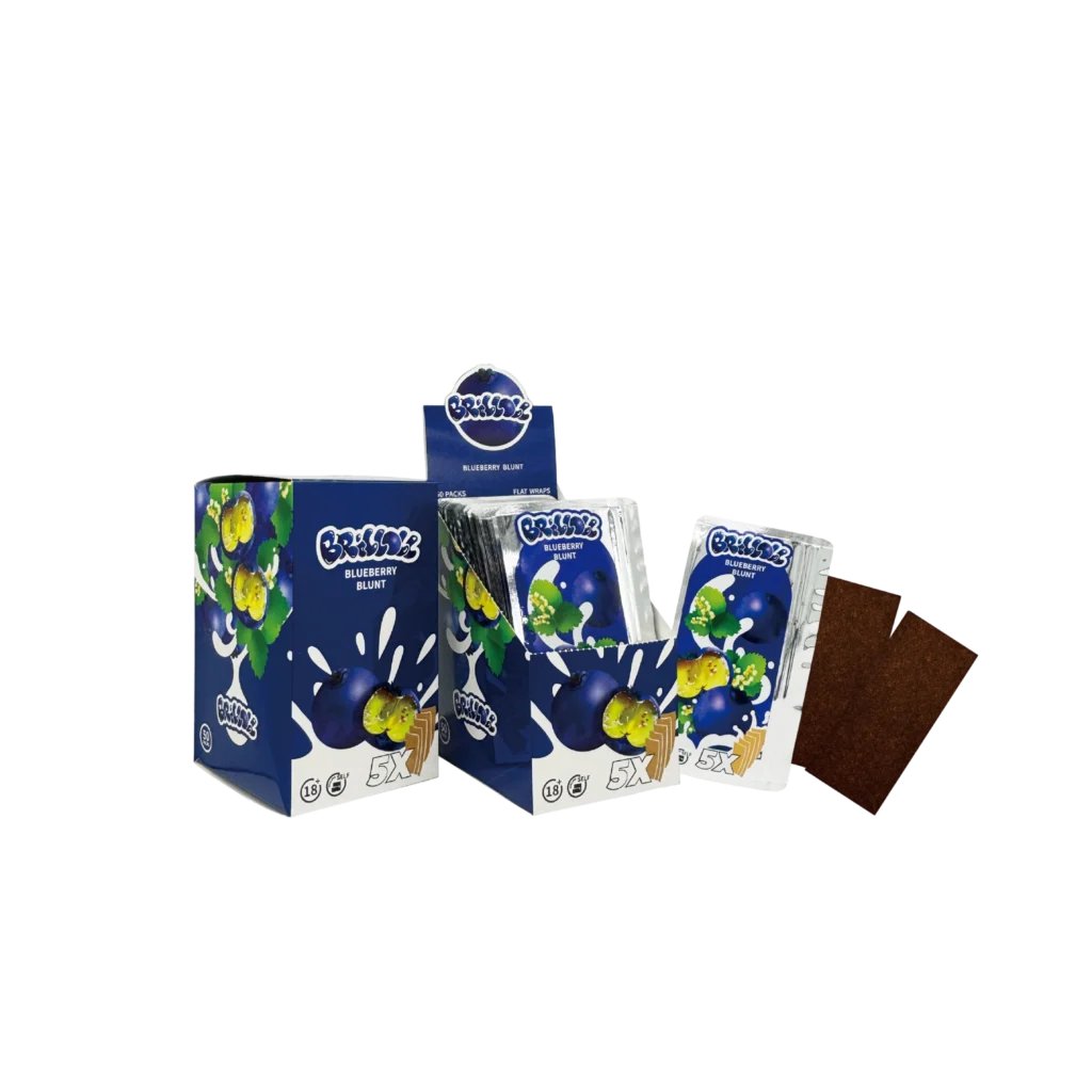 Brilloll Standard Blueberry Blunt Wrap Booklets wholesale product and packaging