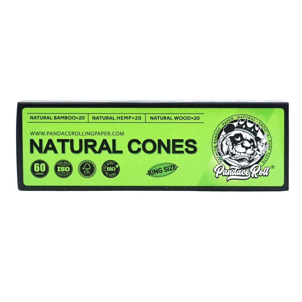 Pandace Roll Bamboo Hemp Wood Blend King Size 60 PK Pre-Rolled Cones wholesale product and packaging
