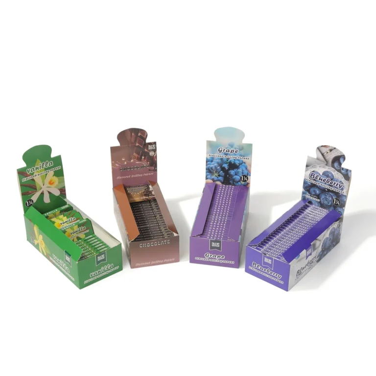 Flavored rolling paper display packaging requiring marketplace review