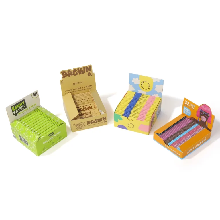 Ace Rolling assorted colorful paper pack trays