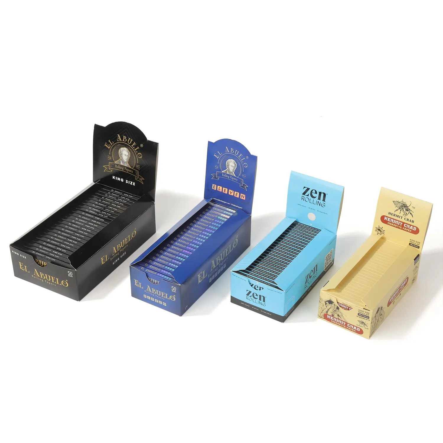 Multicolor rigid retail packaging boxes for pre-rolls