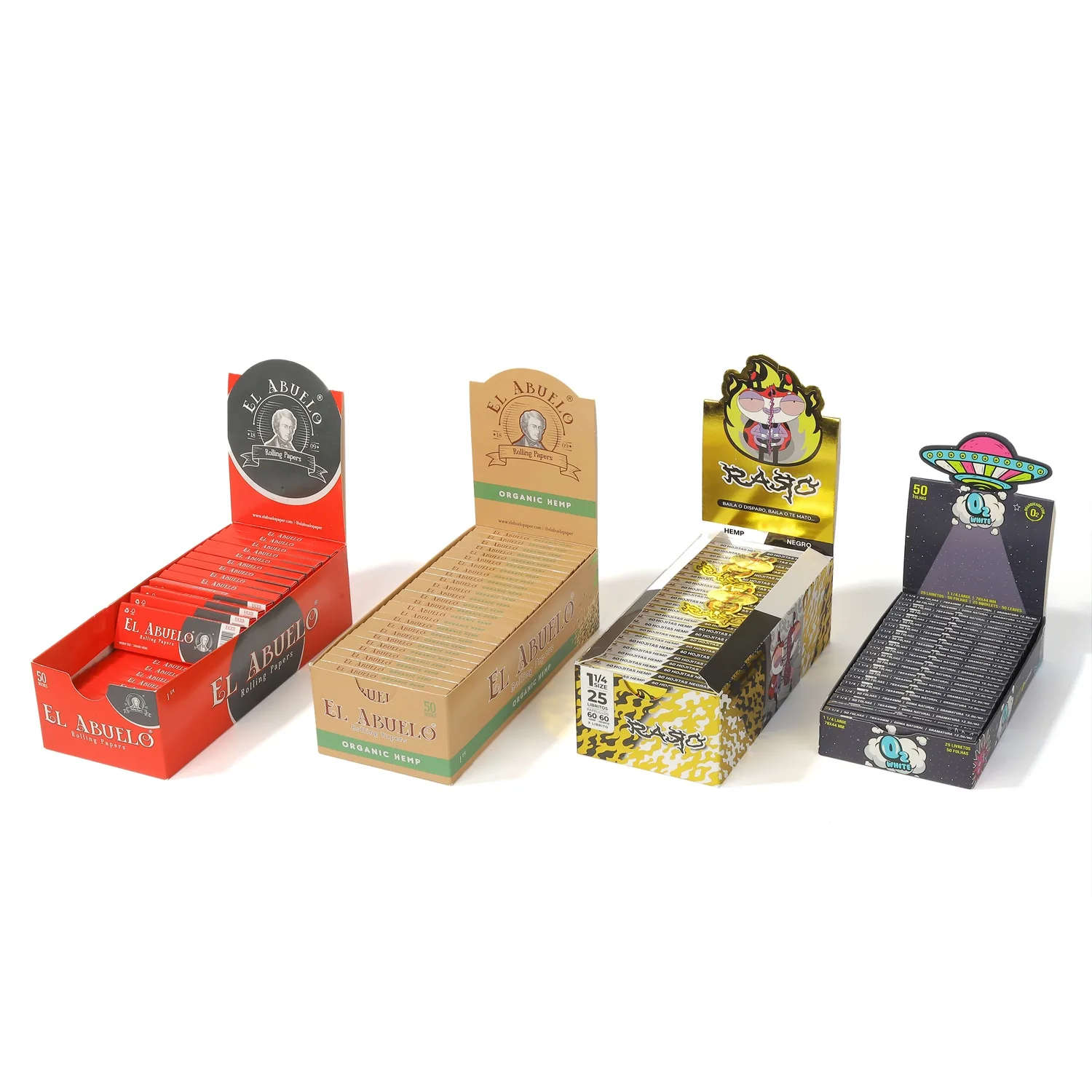 Ace Rolling custom rolling paper packaging assortment