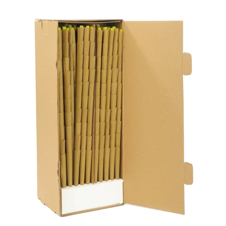 Ace Rolling kraft display box with natural brown pre-rolled cones