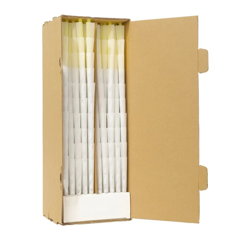 Ace Rolling kraft display box with white pre-rolled cones