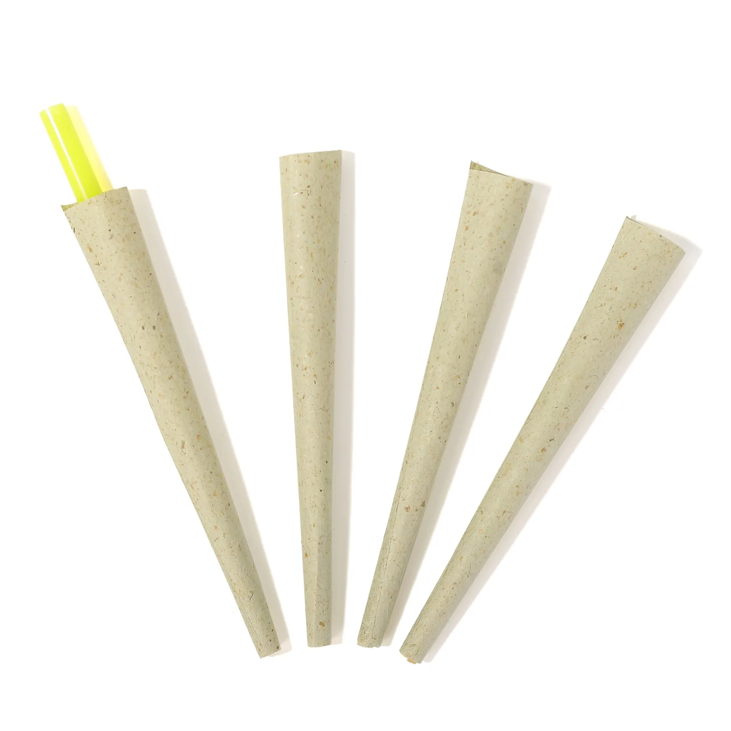 Loose natural pre-rolled cones with filter tips
