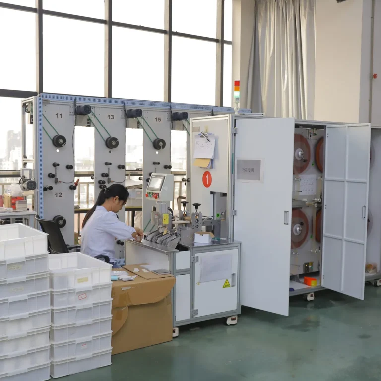 Ace Rolling operator working beside equipment marked for FSC production