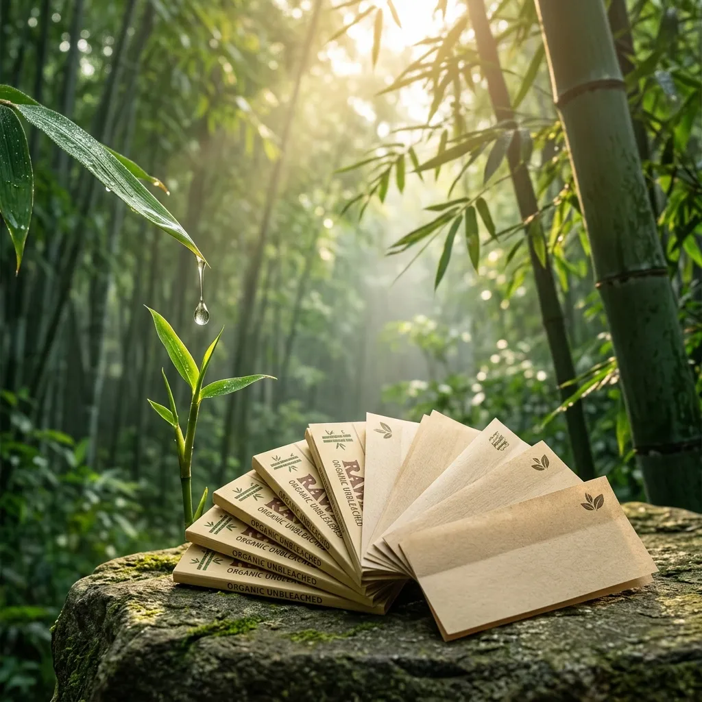 Ace Rolling sustainable bamboo paper booklets in ecological forest