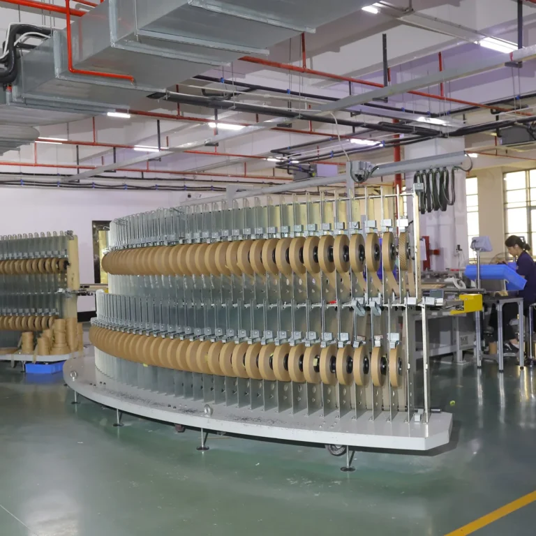 Ace Rolling production line with paper bobbins
