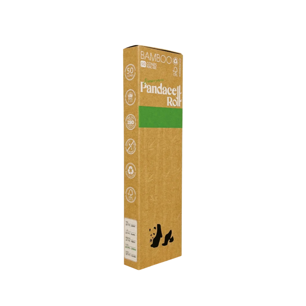 Pandace Roll Bamboo King Size 50 PK Pre-Rolled Cones wholesale product and packaging