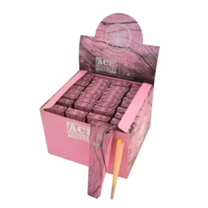 Ace Rolling 44*108mm Pink Wood Pulp Pre-Rolled Cone wholesale product and packaging