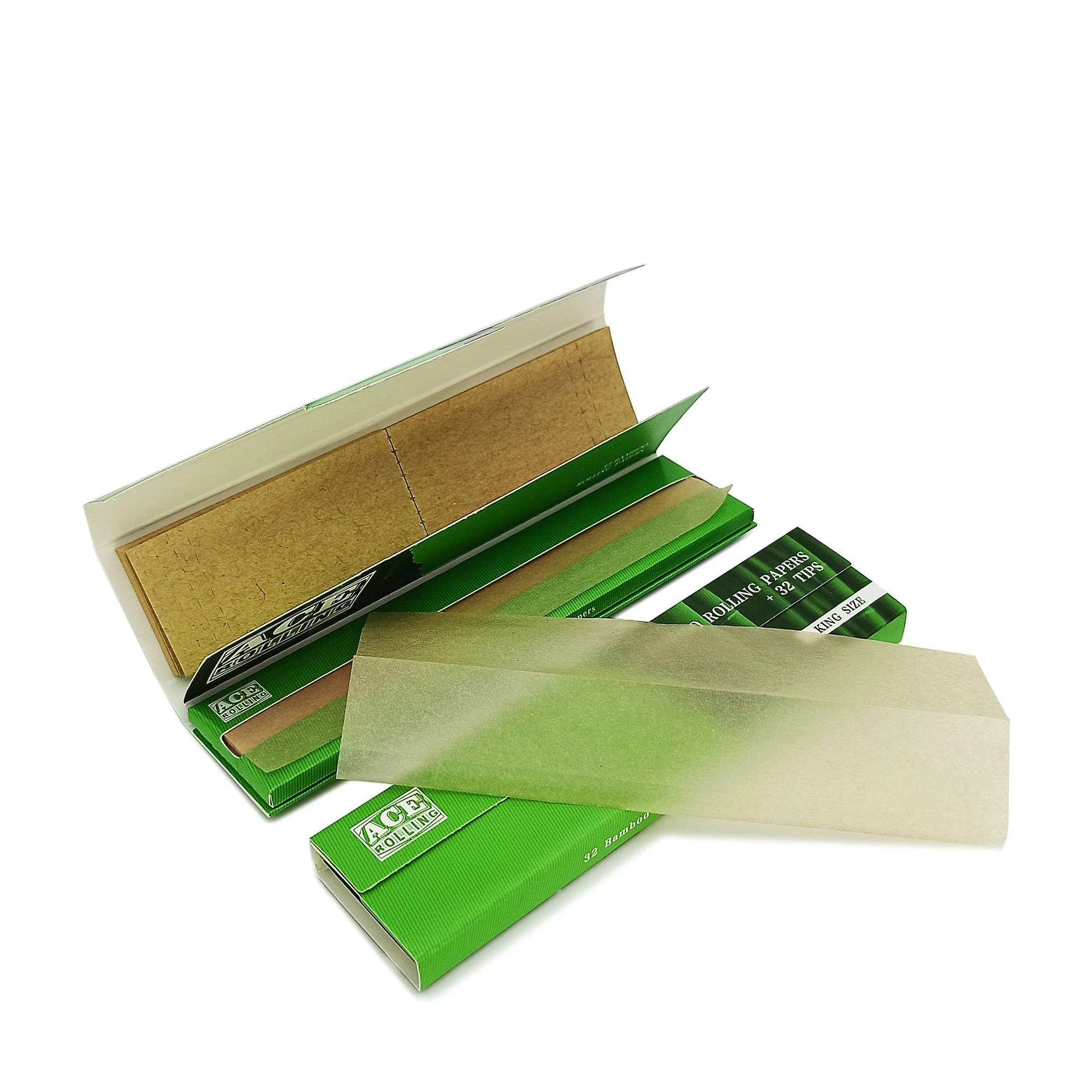 Ace Rolling Customized Size Brown Bamboo Pulp Rolling Papers
