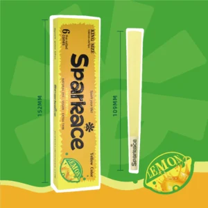 Ace Rolling 44*108mm Yellow Wood Pulp Pre-Rolled Cone wholesale product and packaging