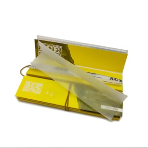 Ace Rolling Customized Size Yellow Wood Pulp Rolling Papers wholesale product and packaging