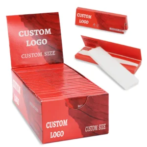 Ace Rolling Customized Size Brown Wood Pulp Rolling Papers wholesale product and packaging