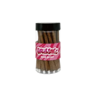 Brilloll Standard Rose Blunt Wrap Jar wholesale product and packaging