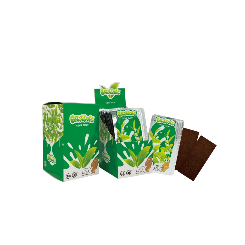 Brilloll Standard Hemp Blunt Wrap Booklets wholesale product and packaging