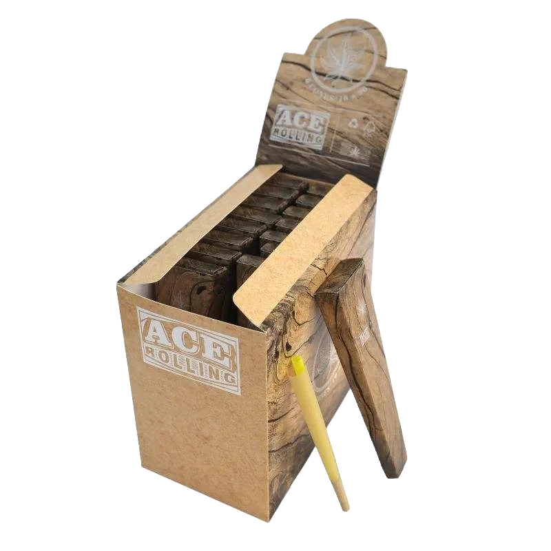 Ace Rolling 44*108mm Brown Wood Pulp Pre-Rolled Cone