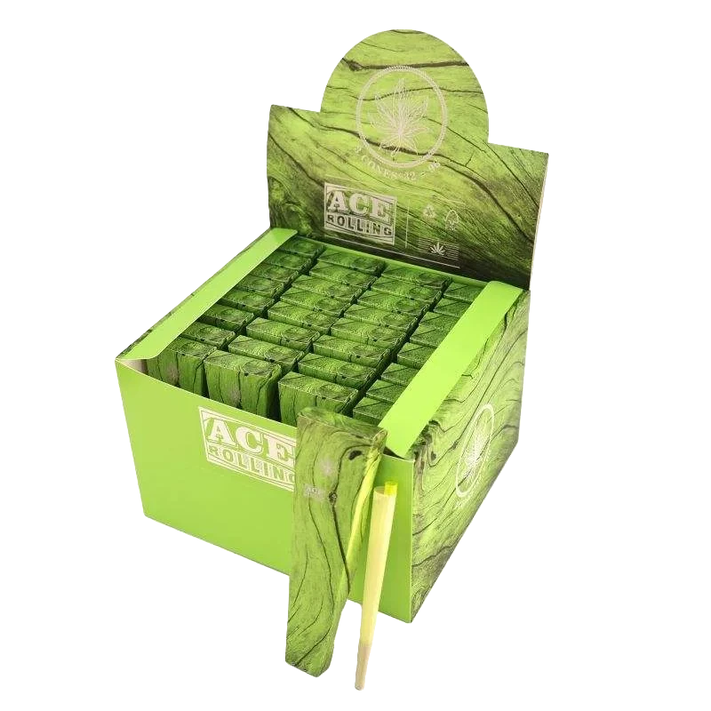 Ace Rolling 44x108mm Green hemp Pre-Rolled Cone