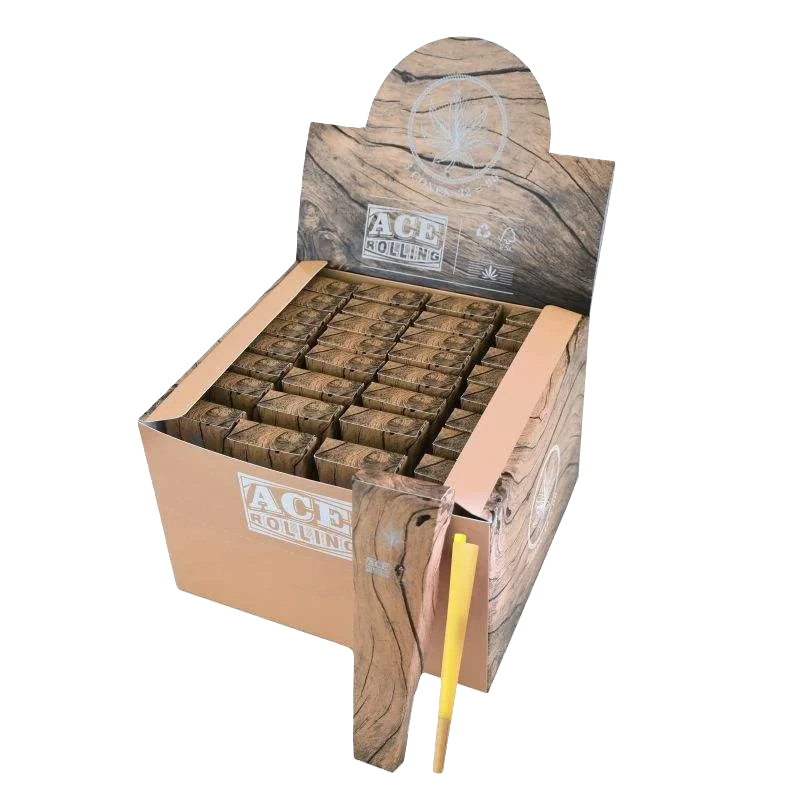 Ace Rolling 44*108mm Brown Wood Pulp Pre-Rolled Cone
