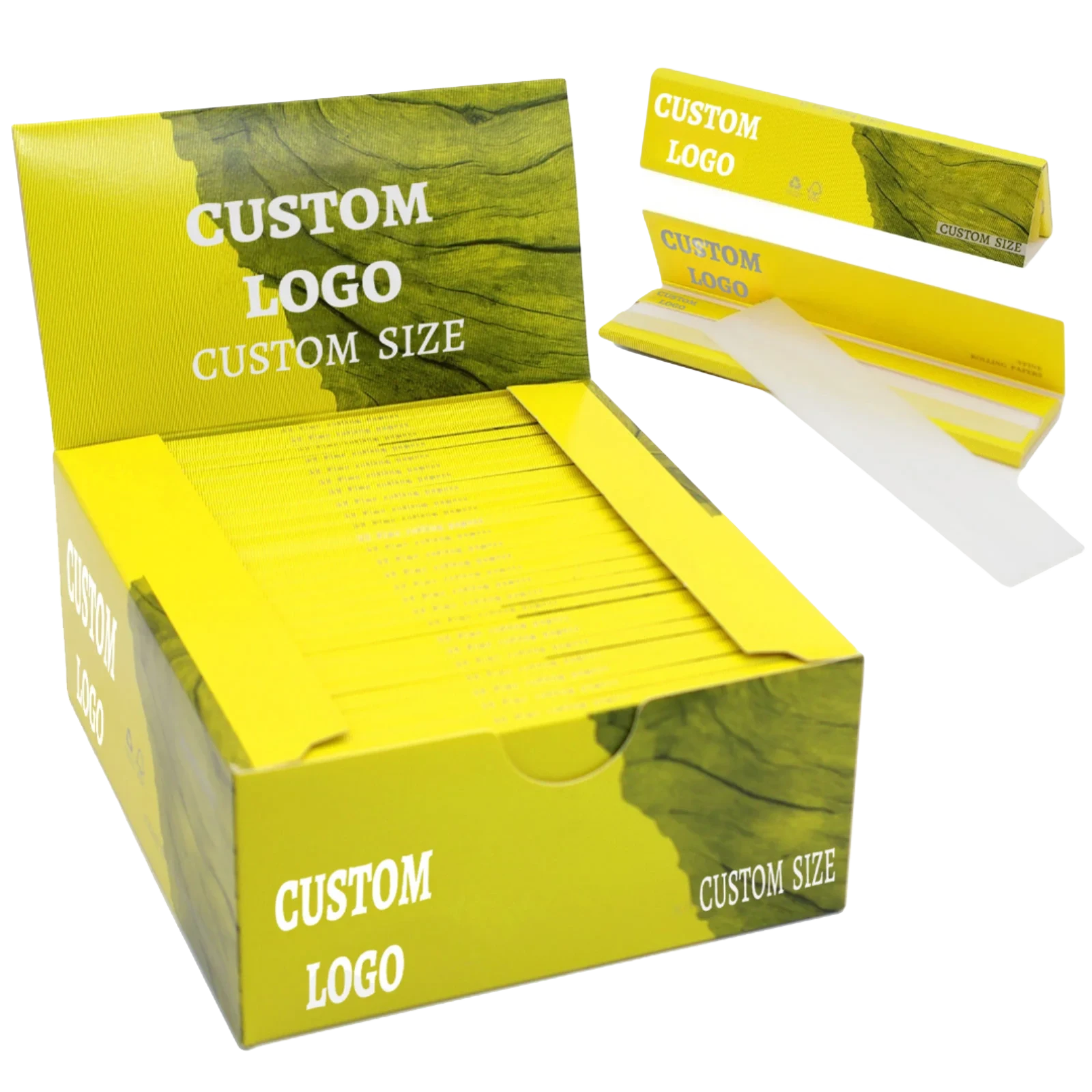 Ace Rolling Customized Size Brown Wood Pulp Rolling Papers