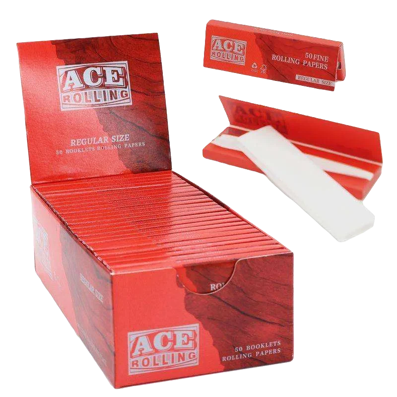 70mm White Wood Pulp Rolling Papers - 50 Leaves
