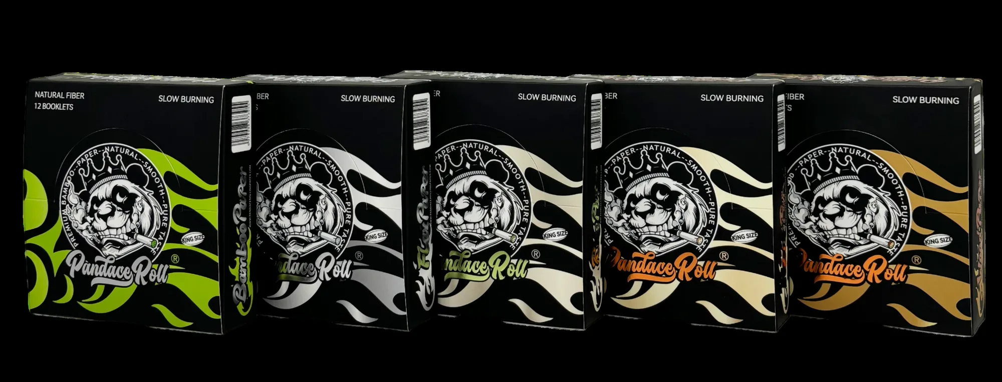 Pandace Roll king size bamboo rolling paper wholesale display boxes in multiple colors