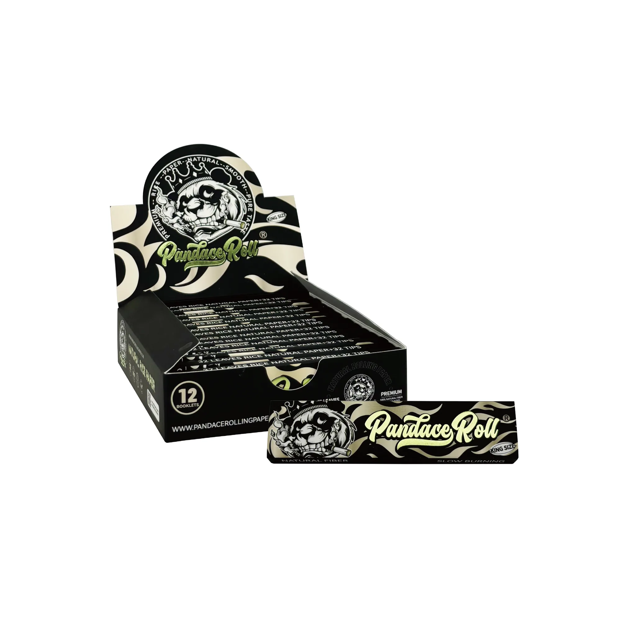 Pandace Roll king size rice paper display box and booklet