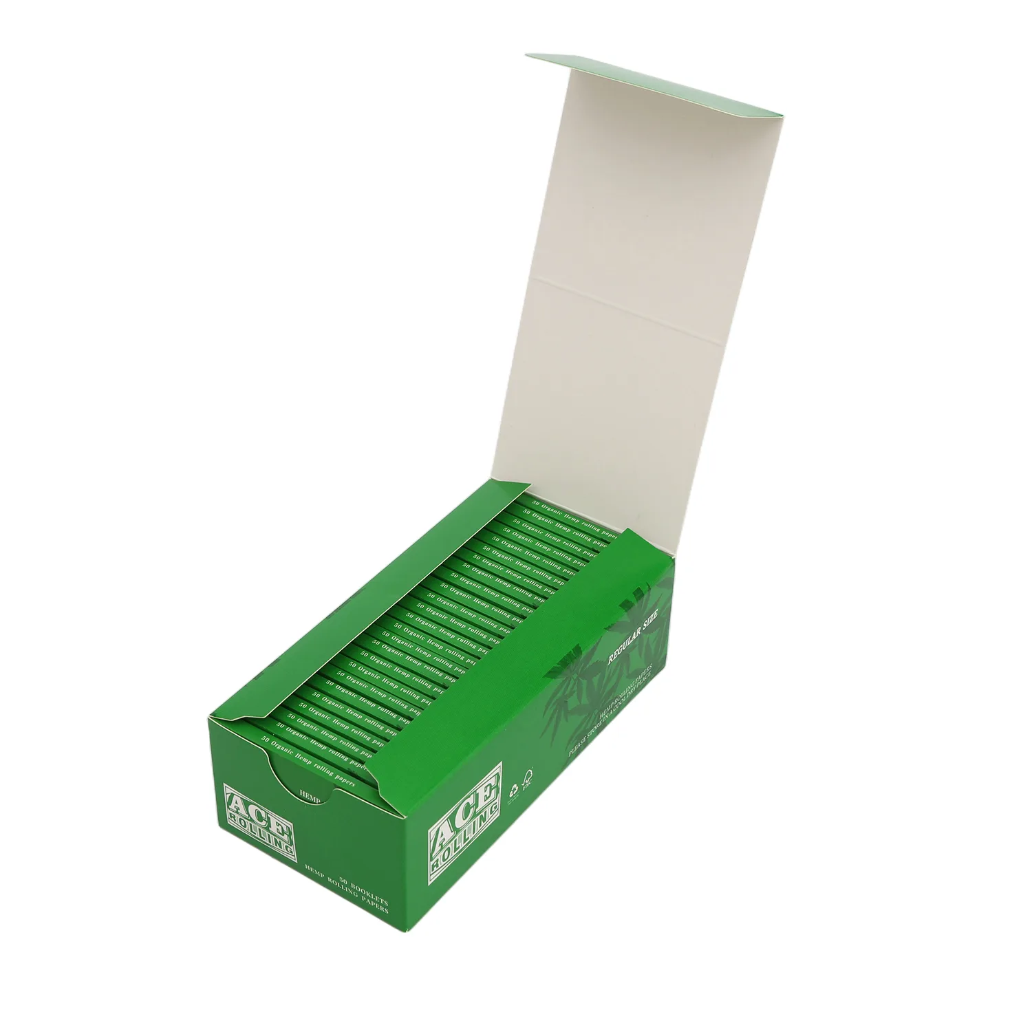 Ace Rolling organic hemp rolling papers retail display box