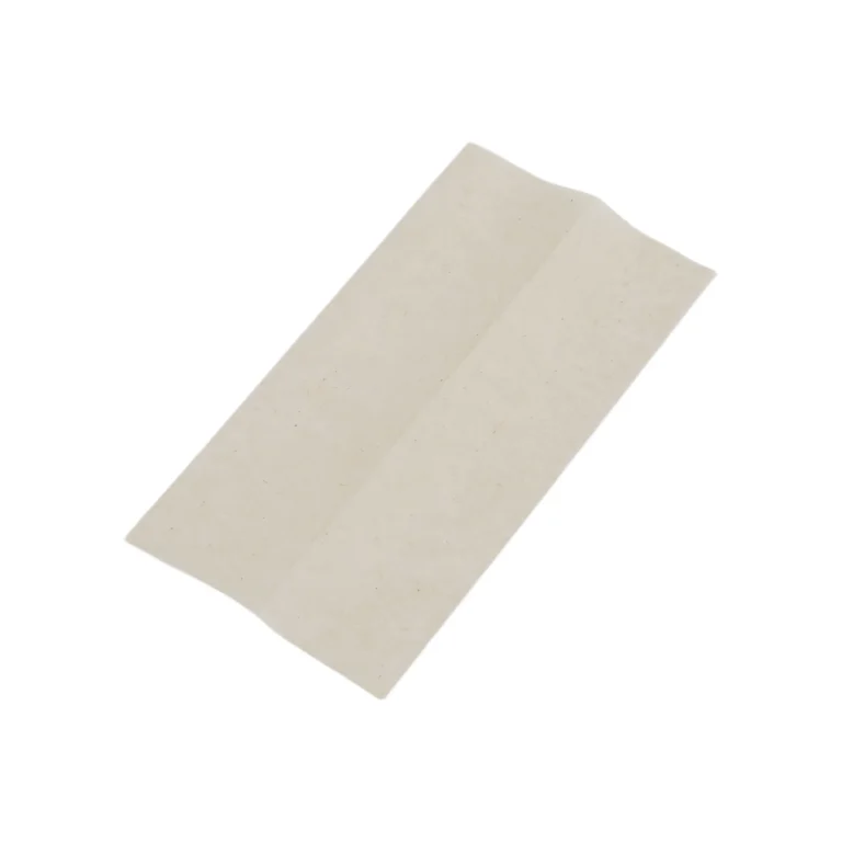 Natural-tone unbleached-style rolling paper leaf on white background