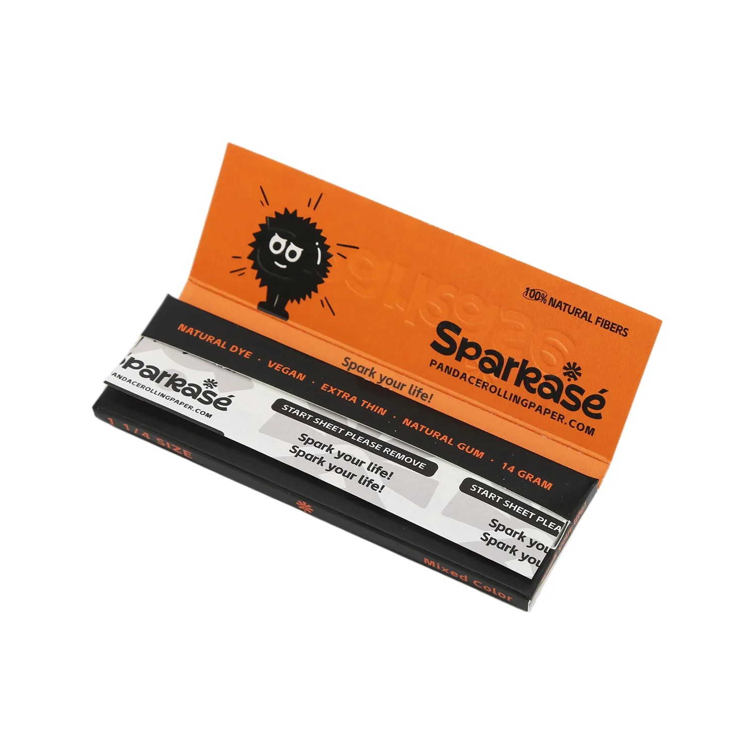 Sparkasé pack labeled extra thin 14 gram rolling papers