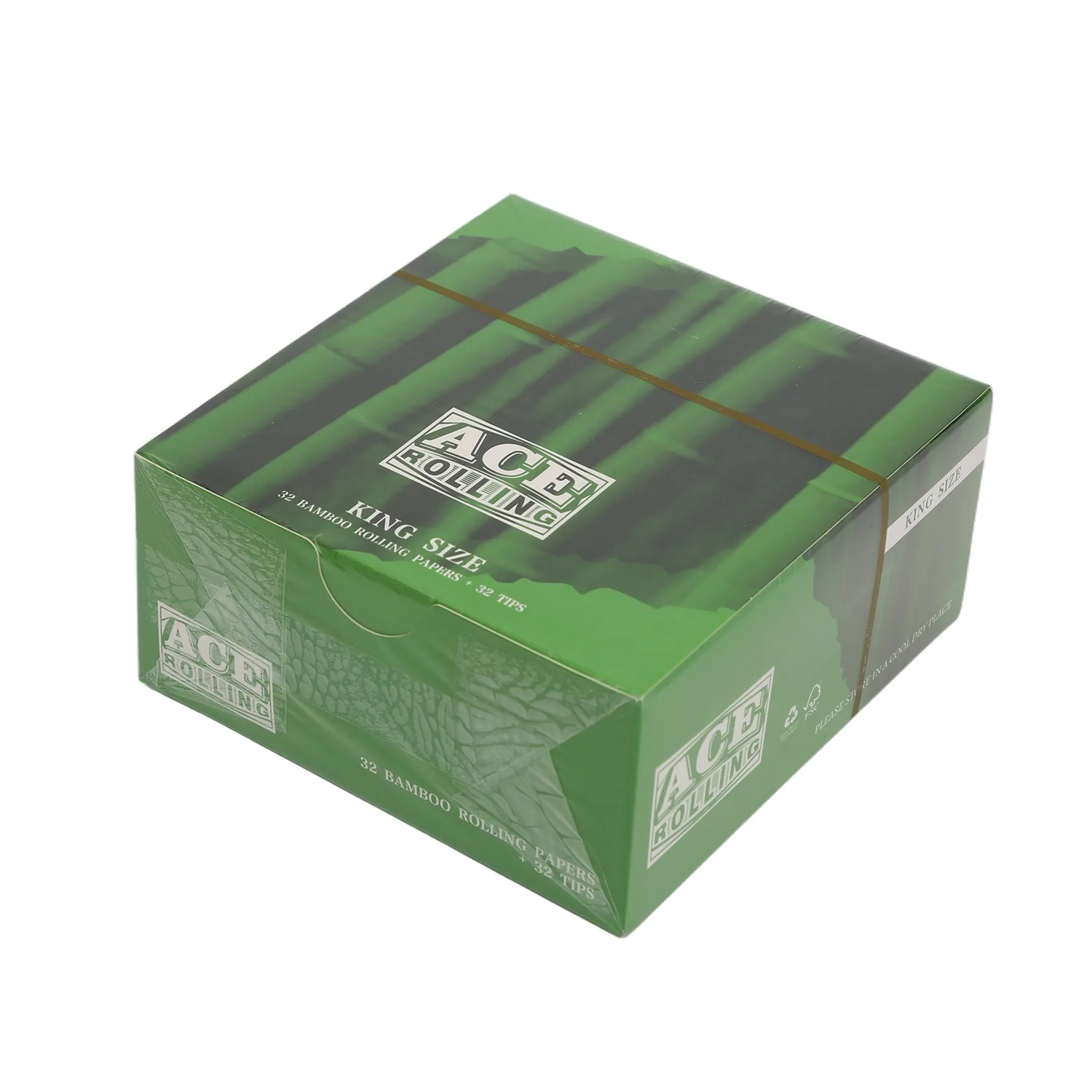 Ace Rolling king size bamboo papers display box for wholesale retail