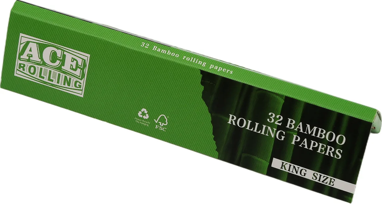 Ace Rolling king size bamboo rolling paper booklet with FSC mark