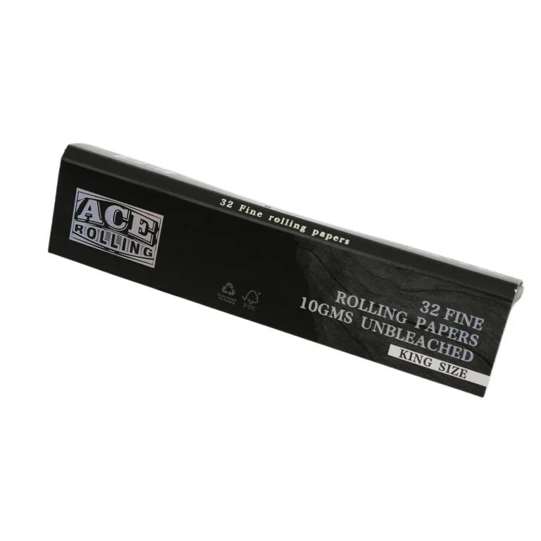 Ace Rolling king size pack labeled 10gms unbleached fine papers