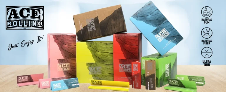 Ace Rolling multi-color rolling paper display assortment
