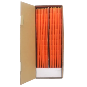 1000pk Deep Orange Pre-Rolled Cones wholesale product and packaging