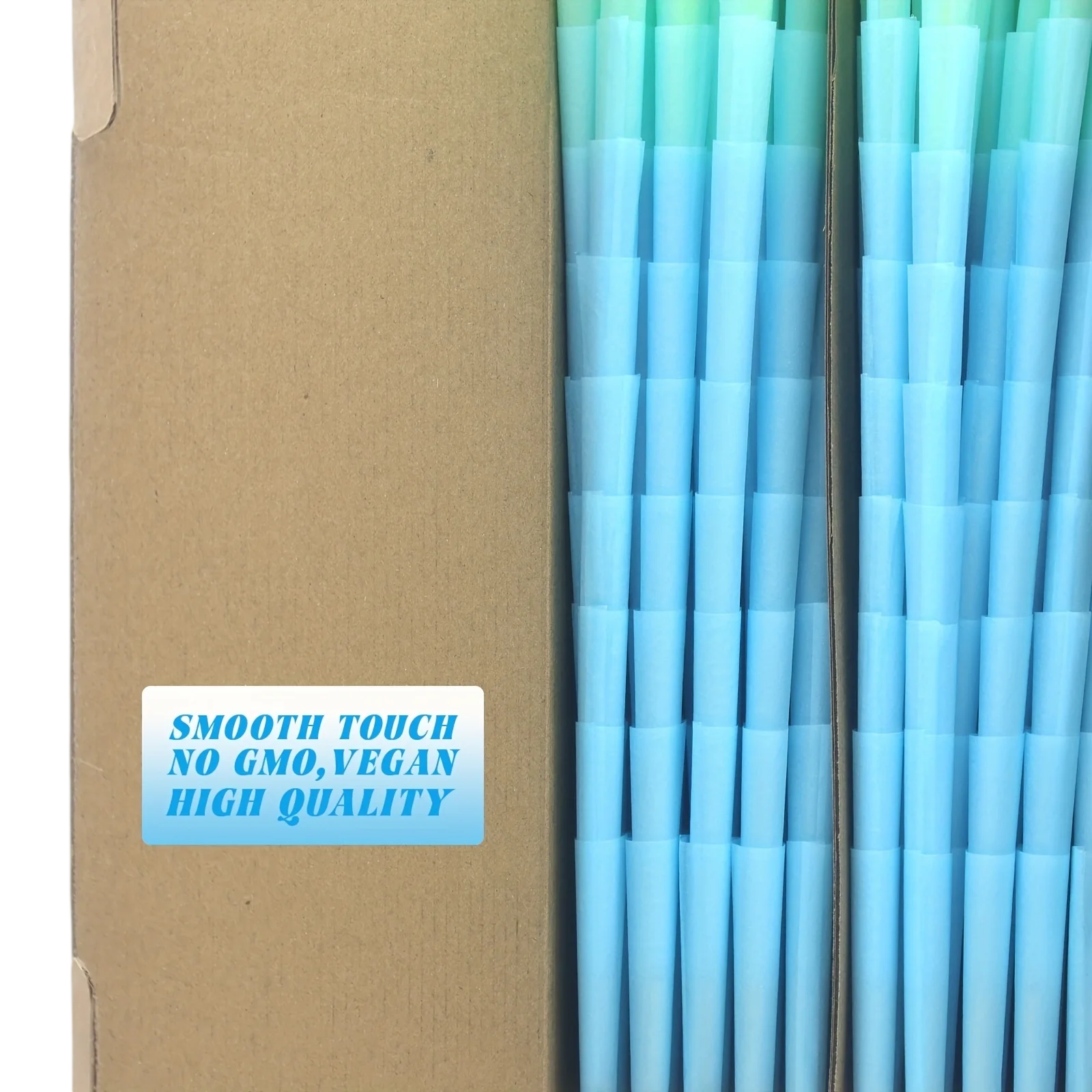 1000pk Blue Pre-Rolled Cones wholesale product and packaging