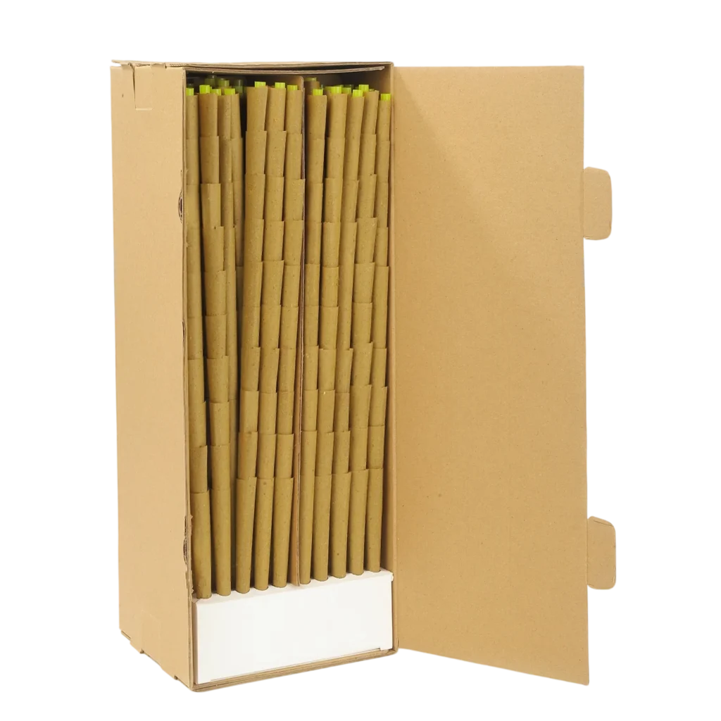 1000pk Organic Unbleached Pre-Rolled Cones wholesale product and packaging