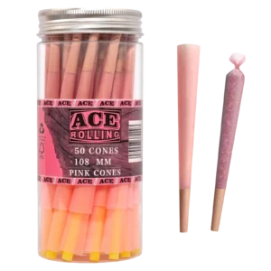 Pink Pre-Rolled Cone Jar wholesale product and packaging