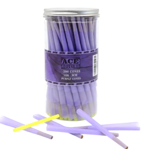 Purple Pre-Rolled Cone Jar wholesale product and packaging