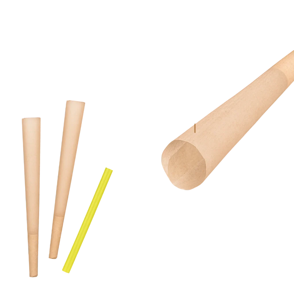 1000pk Natural Brown Pre-Rolled Cones wholesale product and packaging